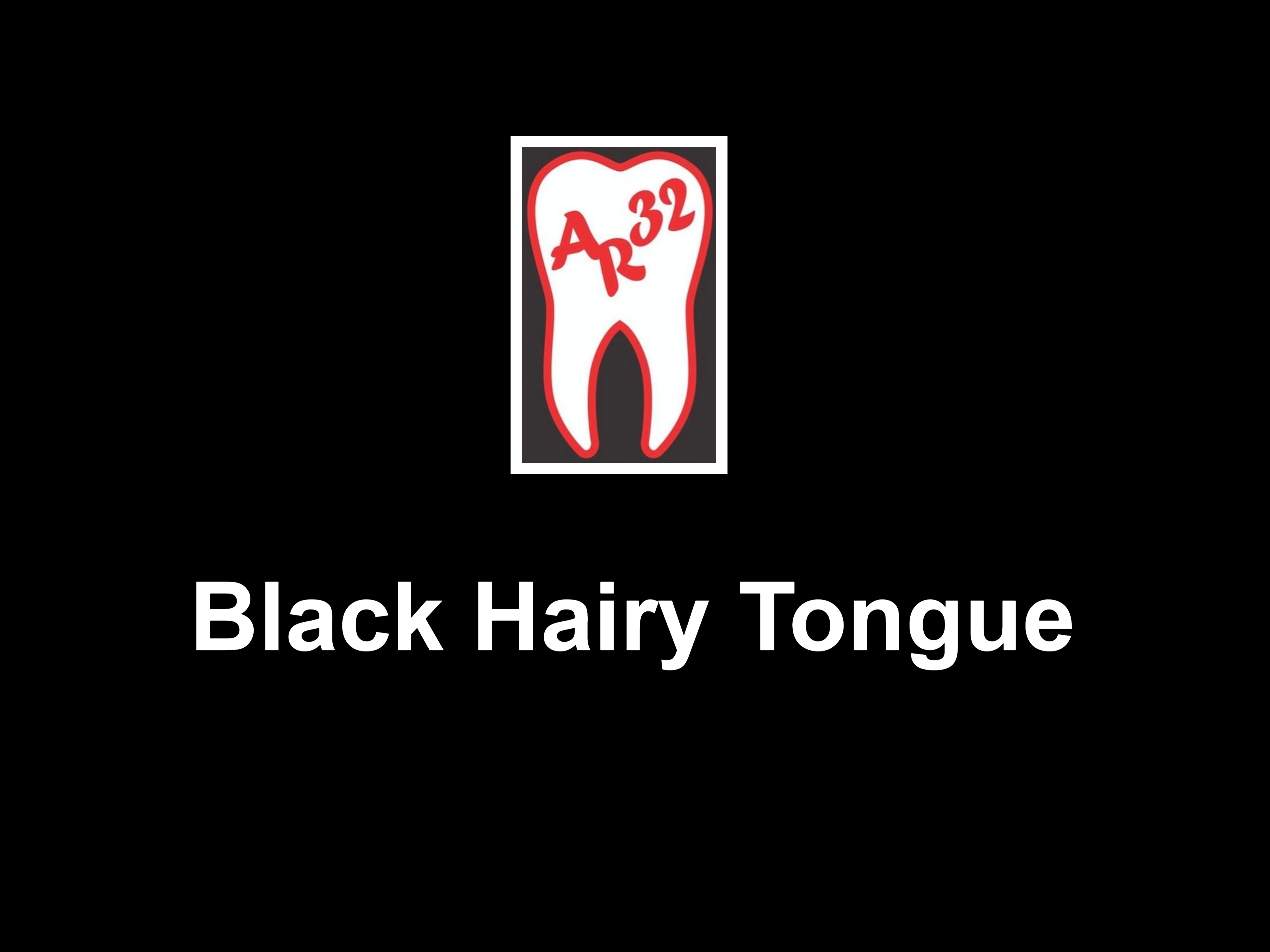 Black hairy tongue dark furry coating clinical representation