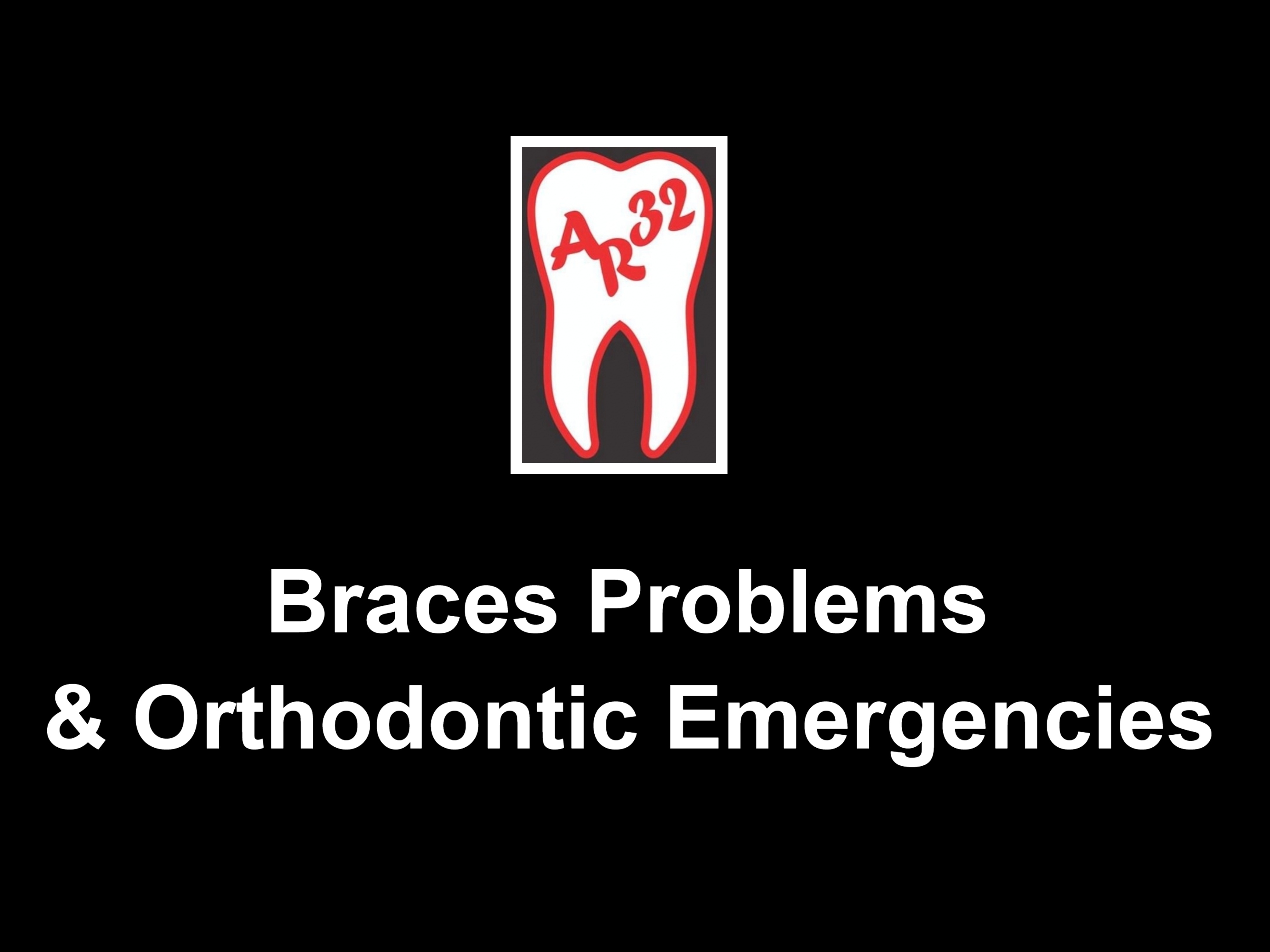Braces problems poking wire loose bracket orthodontic emergency clinical representation