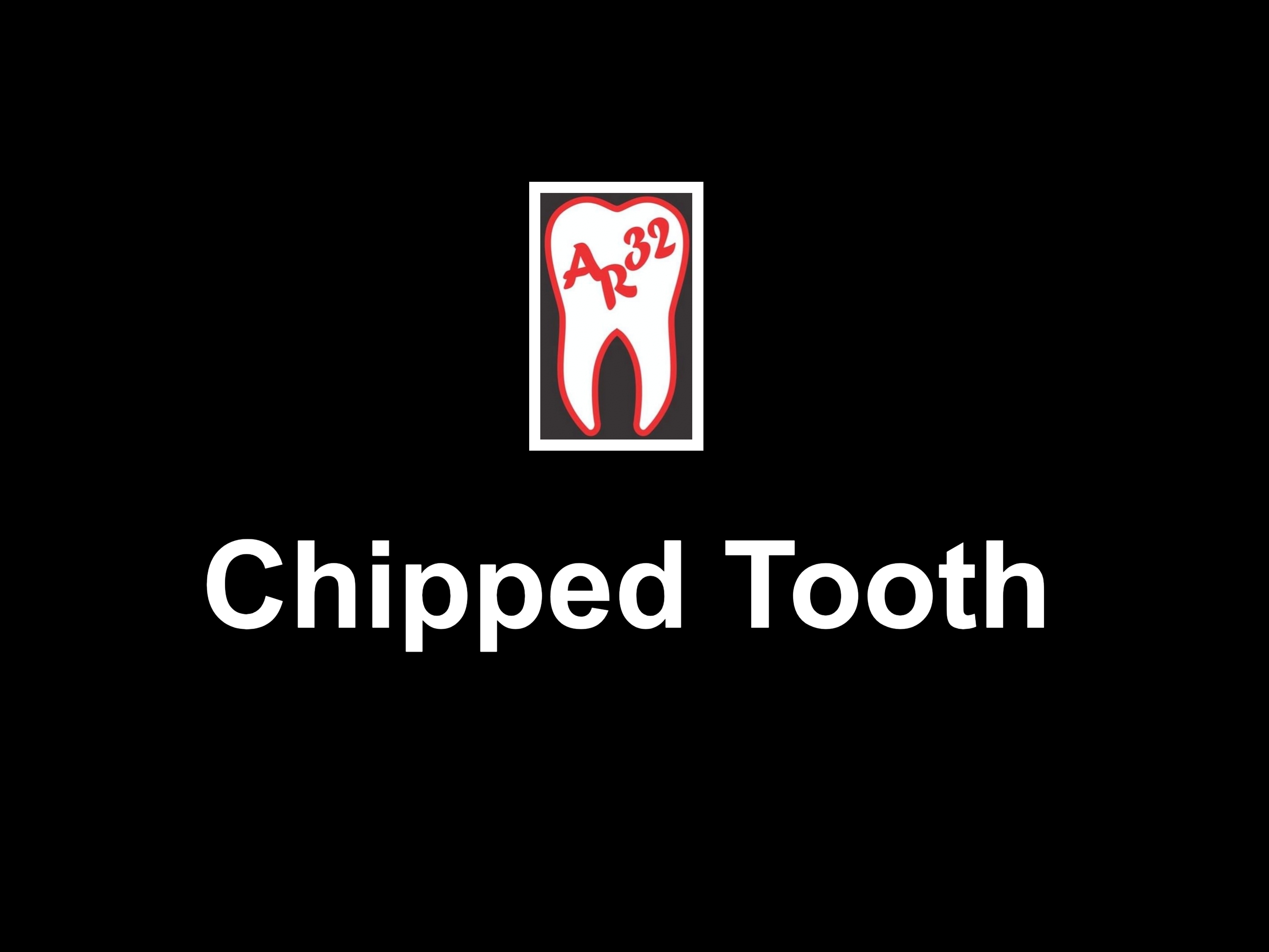 Chipped tooth and fractured enamel clinical representation