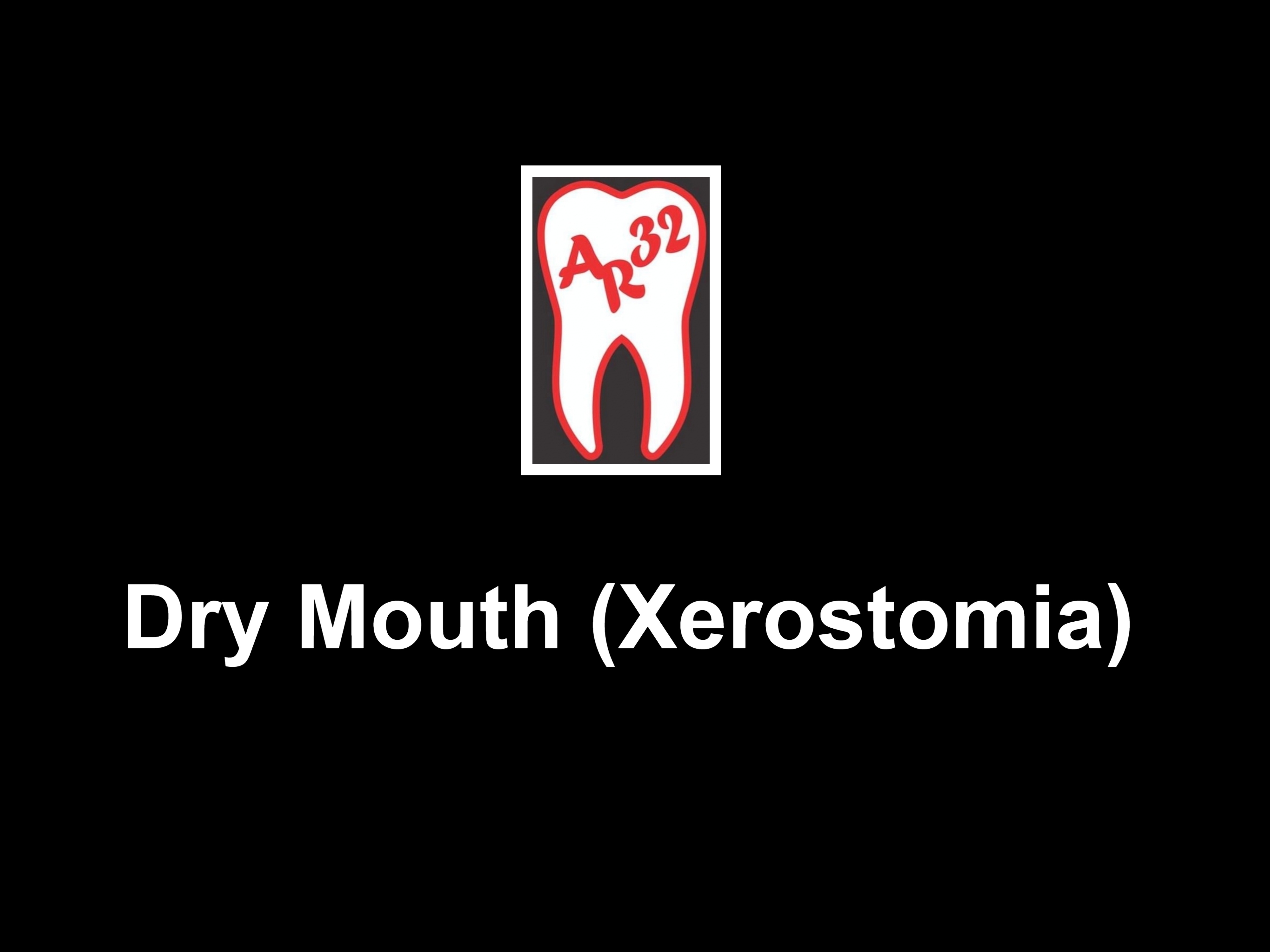 Dry mouth xerostomia clinical representation