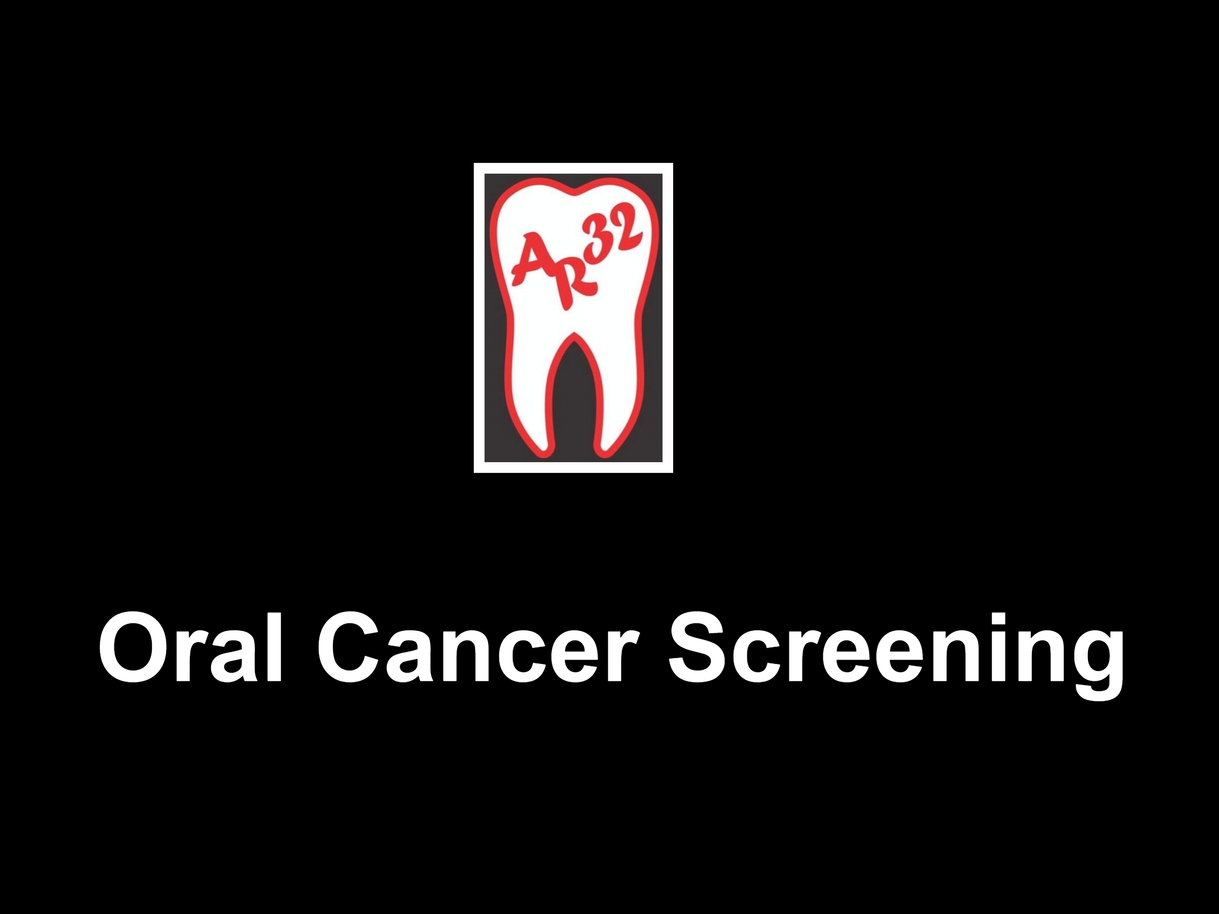 Oral cancer screening non-healing mouth ulcer clinical representation