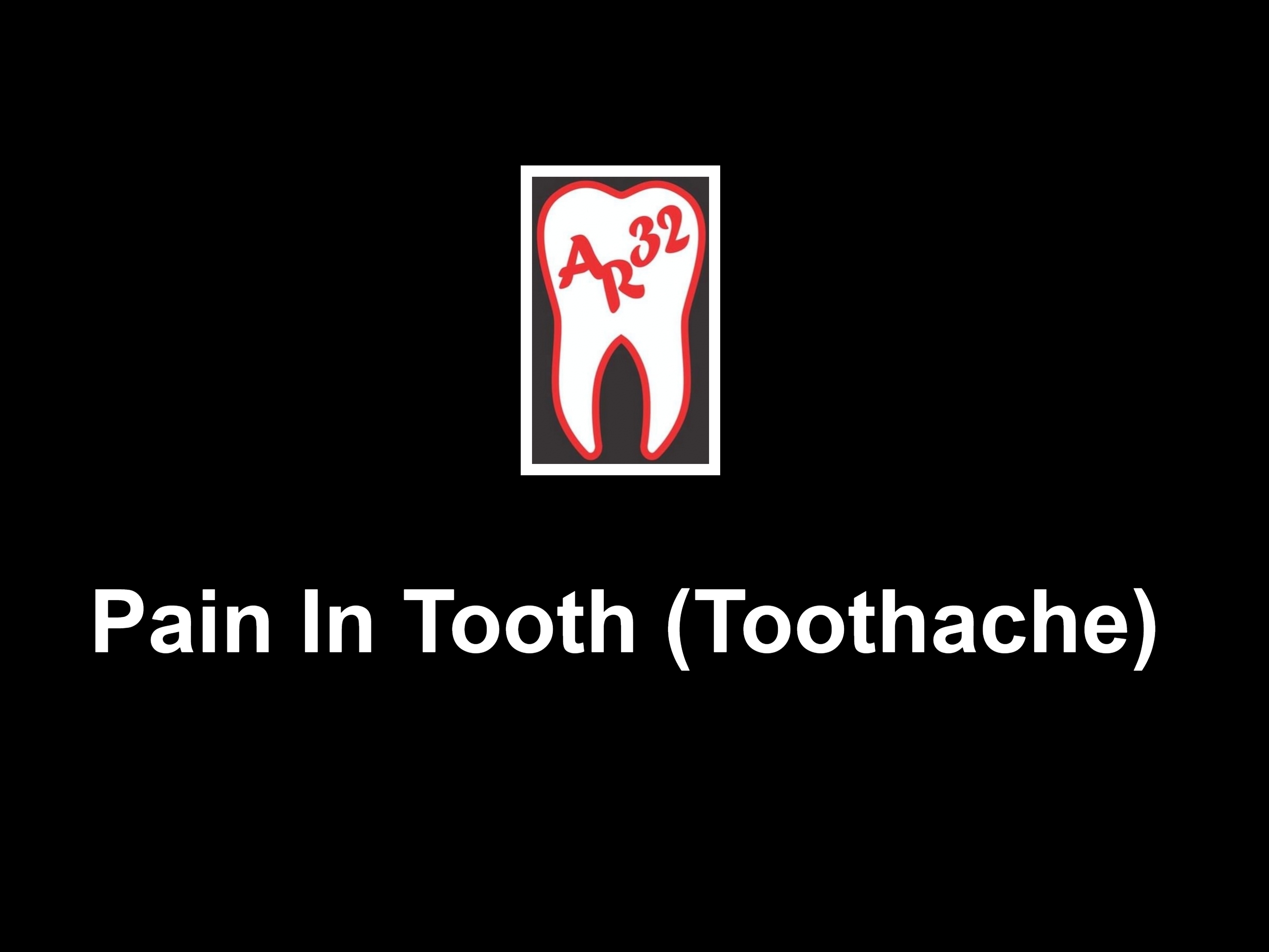 Toothache and nerve pain clinical representation