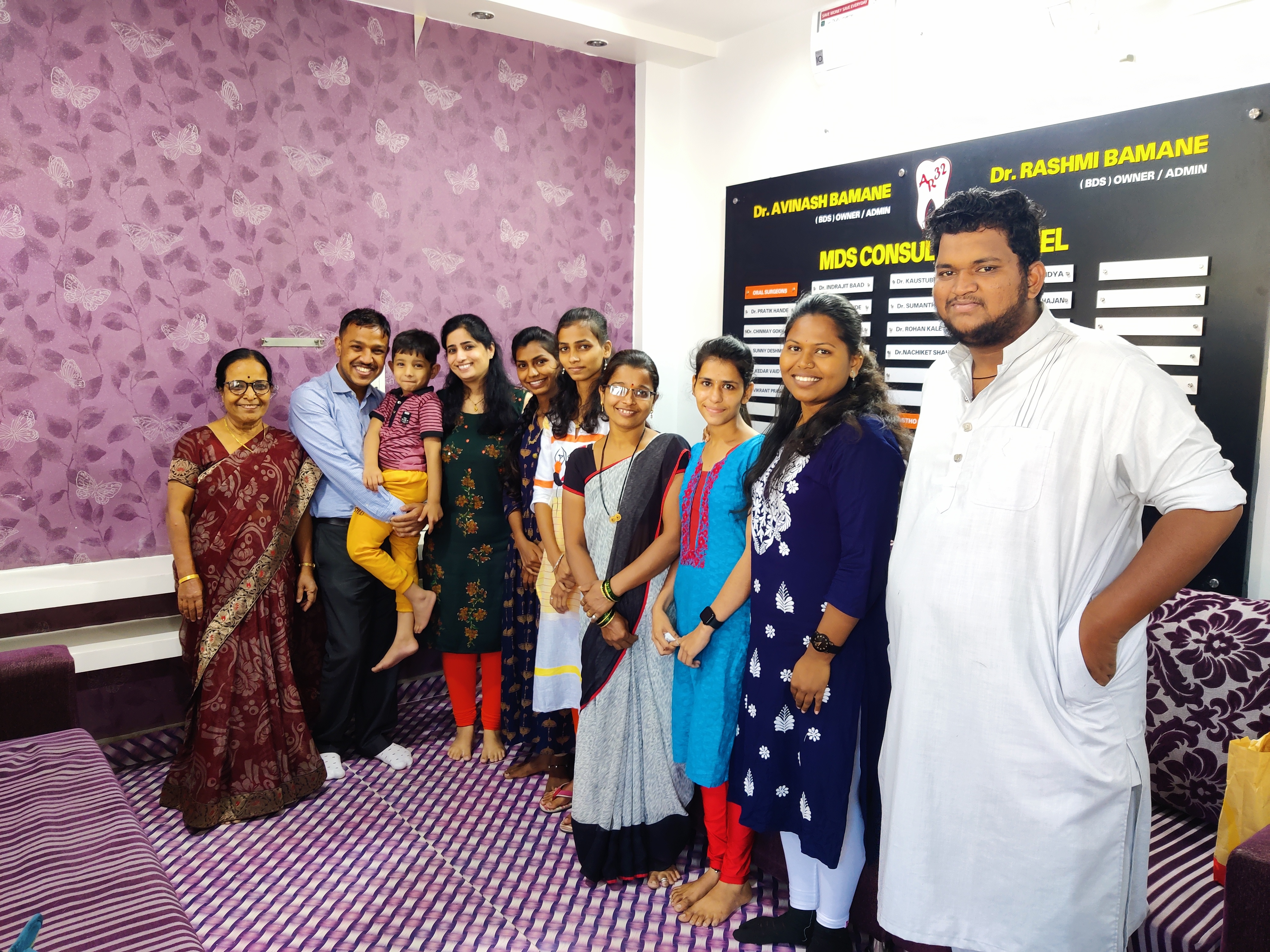 AR 32 staff team at AR 32 Signature Smiles, Kharadi